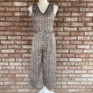 THML snakeskin belted jumpsuit